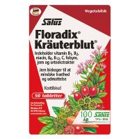 Floradix Kräuterblut Urte-jern tabletter Salus 50 tab