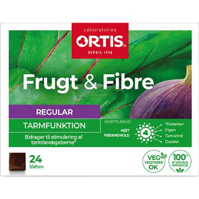 Frugt & Fibre tyggeterning 24 stk 1 pk