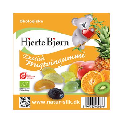 Frugtvingummi exotisk økologisk 100 g