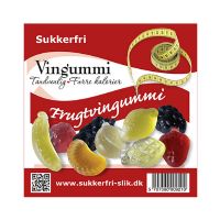 Frugtvingummi sukkerfri 80 g