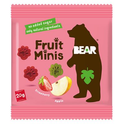 Fruit Minis jordbær & æble 20 g
