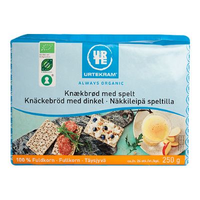 Fuldkornsknækbrød m. spelt økologisk 250 g