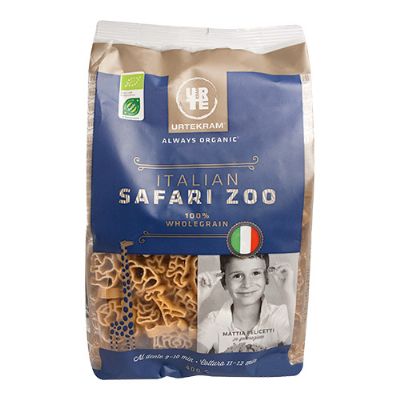 Fuldkornspasta safari dyr økologisk 400 g