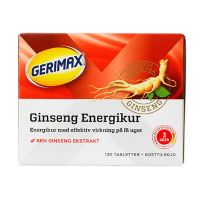 Gerimax Ginseng Energikur rød 120 tab