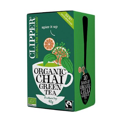 Grøn Te Chai økologisk Clipper 20 br