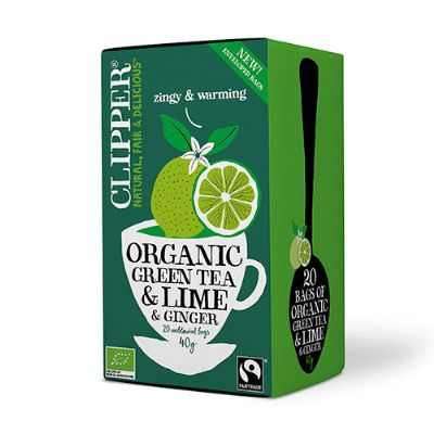 Grøn Te m. Lime & Ingefær økologisk 20 br