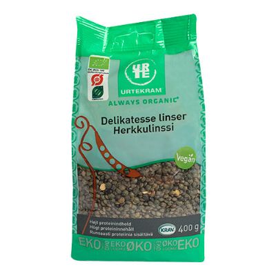 Grønne linser franske økologisk 400 g