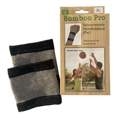 Håndledsbind, Selvvarmende, Str: XL, Bamboo Pro 1 pk