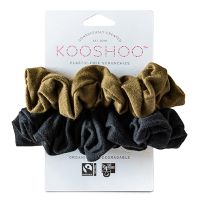 Hår scrunchie Black Olive 2 stk øko & plastikfri 1 pk