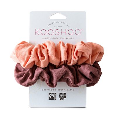 Hår scrunchie Coral Rose 2 stk 1 pk