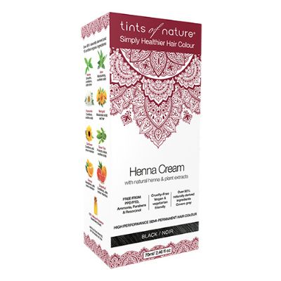 Hårfarve Henna Creme Black 70 ml