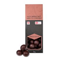 Hasselnødder m. 72% Mørk Chokolade økologisk 90 g