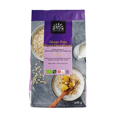 Havreflager grove Glutenfri økologisk 600 g