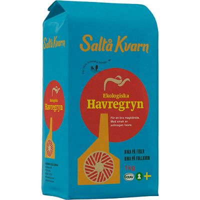 Havregryn grov økologisk saltå kvarn 1 kg