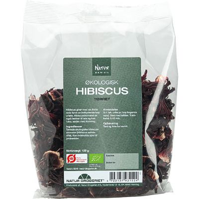 Hibiscus, tørret økologisk 125 g