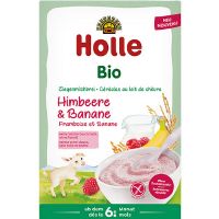 Risgrød med gedemælk, hindbær og banan økologisk 200 g