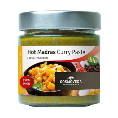 Hot Madras Curry Paste økologisk 160 g