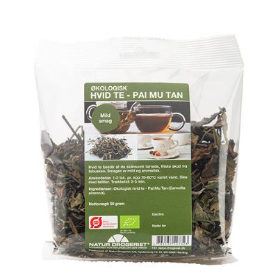 Hvid te (Pai Mu Tan) økologisk 50 g