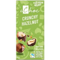 Ichoc Crunchy Hazelnut Vegan økologisk 80 g