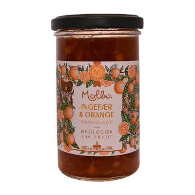 Ingefær & Orange marmelade Molbo økologisk 290 g