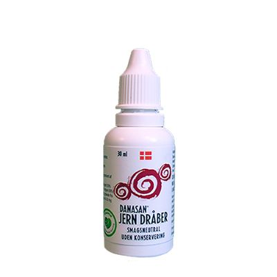 Jerndråber smagsneutral 30 ml