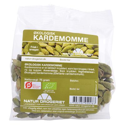 Kardemomme hel grøn økologisk 75 g