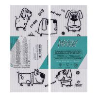 Karklud u. plastik m. hunde 1 stk