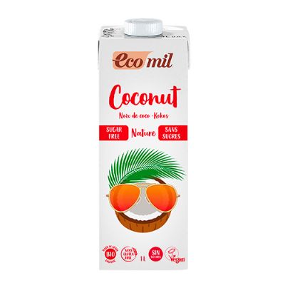 Kokos mælk u. sukker økologisk Ecomil 1 l