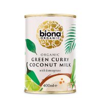 Kokosmælk Grøn karry m. citrongræs økologisk 400 g