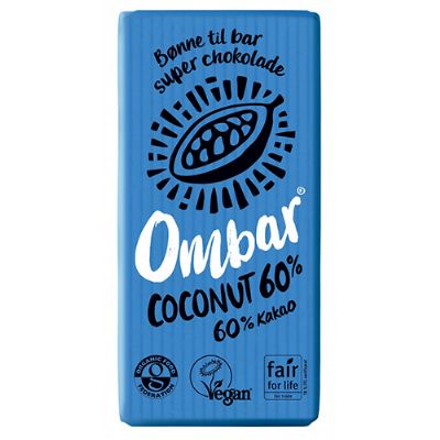 Ombar Kokosnød 60 % økologisk 35 g