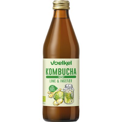 Kombucha Lime-Ingefær økologisk 330 ml