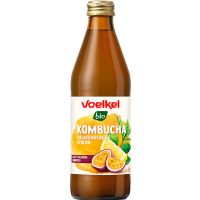 Kombucha Passionsfrugt og citron økologisk 330 ml