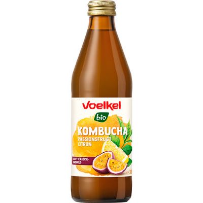 Kombucha Passionsfrugt og citron økologisk 330 ml