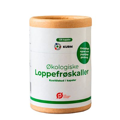 Kurm Loppefrøskaller Psyllium 120 kapsler økologisk 120 kap