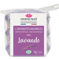 Lavendel sæbe 3 x 150 gr. Emma Noel 450 g