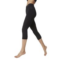 Leggings 3/4 sort str. M 1 stk