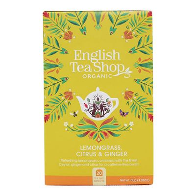 Lemongrass, Citrus & Ginger te økologisk 20 br