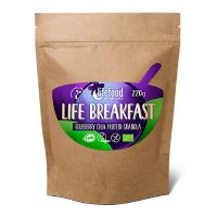 Life Breakfast Blåbær & Chia økologisk Protein Granola RAW 220 g