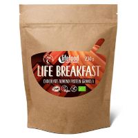 Life Breakfast økologisk Chokolade & Mandel Protein Granola RAW 230 g