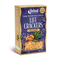 Life Crackers økologisk m. Chia & Hampefrø RAW 90 g