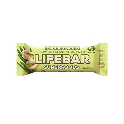 LifeBar Chia Pistacienød RAW økologisk 47 g