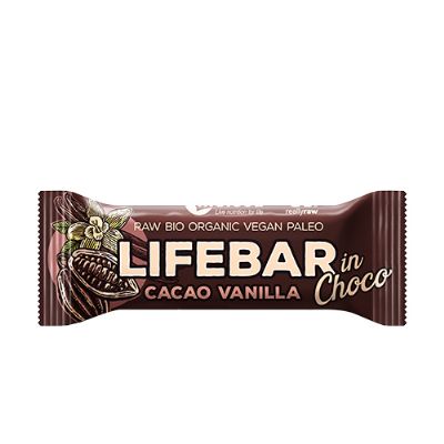 LifeBar InChoco Cacao Vanilla RAW økologisk 40 g