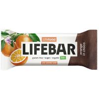 LifeBar InChoco Orange RAW økologisk 40 g