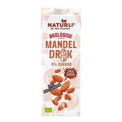 Mandeldrik usødet Naturli økologisk 1 l