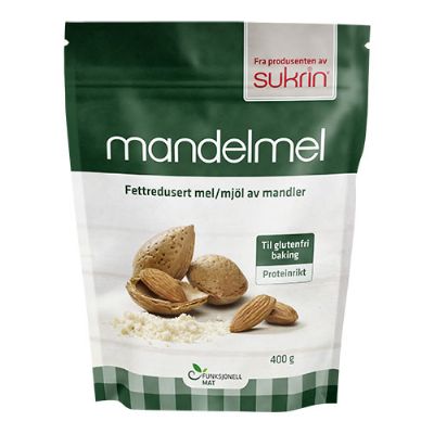 Mandelmel fedtreduceret 400 g