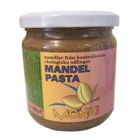 Mandelsmør brun økologisk Monki 330 g