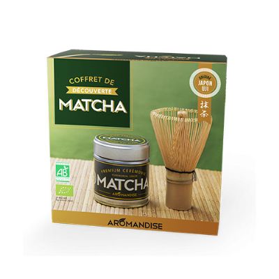 Matcha discovery sæt økologisk (ceremonial grade matcha te & piskeris) 1 stk