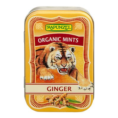 Mintpastiller m. ingefær økologisk 50 g