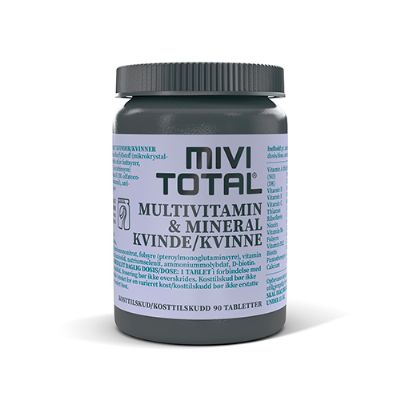 Mivi Total Kvinde multivitamin & mineraler 90 tab