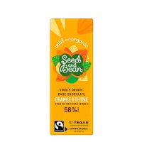Mørk Chokolade 58% Appelsin & Timian økologisk 25 g